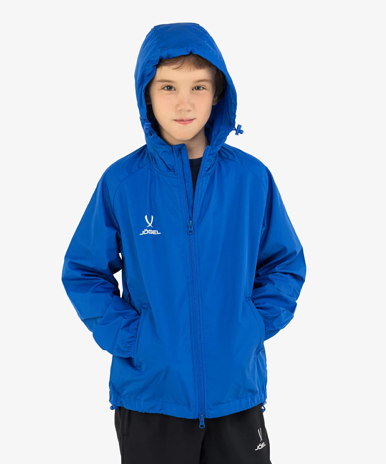 Фото Куртка ветрозащитная CAMP Rain Jacket, синий, детский со склада магазина СпортСЕ