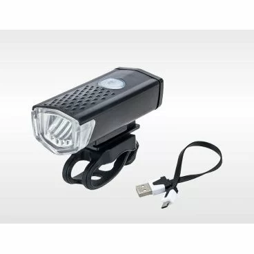 Фото Фонарь передний RPL-2255 алюмин. USB кабель, 800 mAh, CREE LED, 300 Lum, 3 режима работы УТ00019035 со склада магазина СпортСЕ