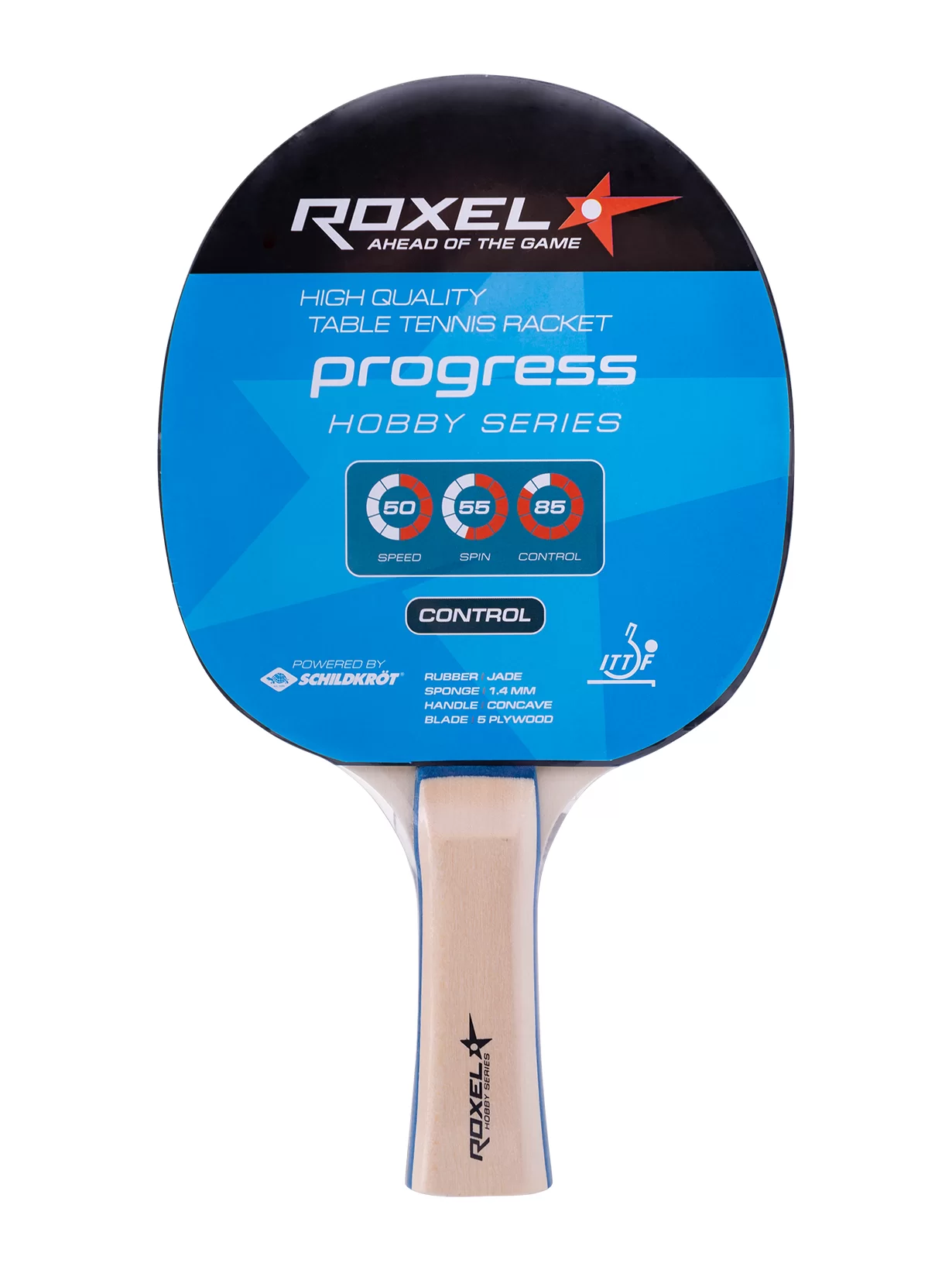 Фото Набор для настольного тенниса Roxel Hobby Progress (2 ракетки + 3 мяча + сетка) УТ-00015367 со склада магазина СпортСЕ