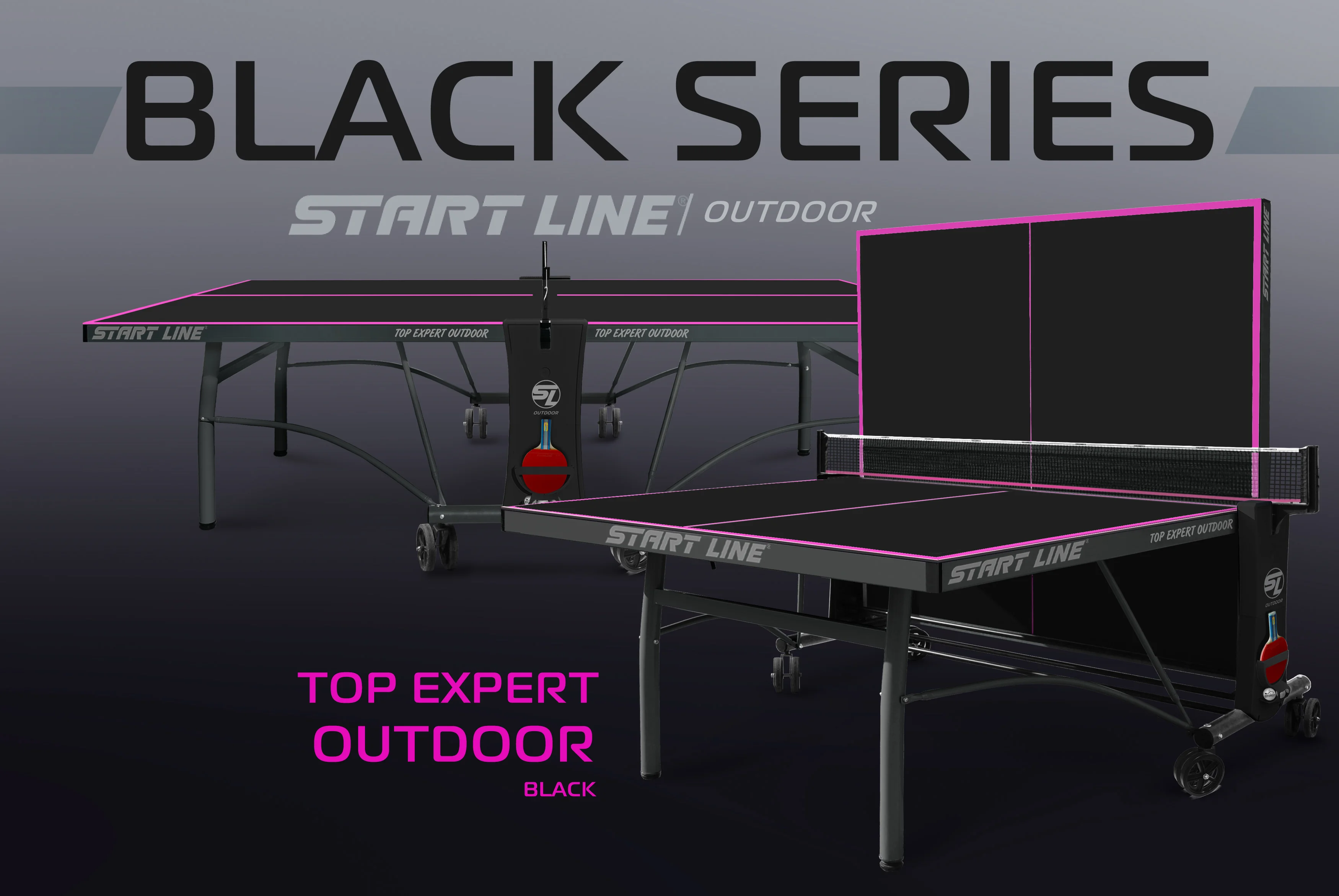  Стол теннисный Top Expert 6 Всепогодный Black по низким ценам в Томске и Северске
