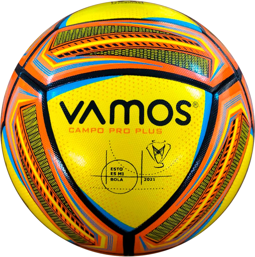 Фото Мяч футбольный Vamos Campo Pro Pius №5 20П yellow BV 1064-WCP со склада магазина СпортСЕ