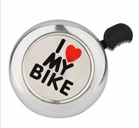 Фото Звонок TBS I Love My Bike сталь/пласт хром NTB18089 со склада магазина СпортСЕ