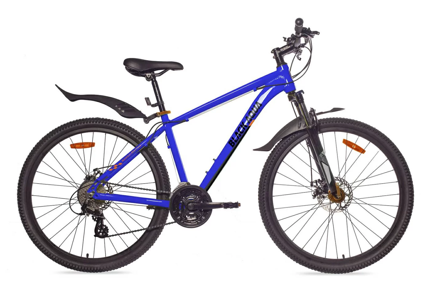 Фото Велосипед Black Aqua Cross 2791MD matt 27.5" (РФ) синий GL-403DTR со склада магазина СпортСЕ