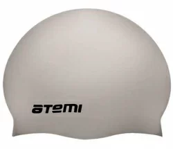 Шапочка для плавания Atemi SC109 силикон серебр.