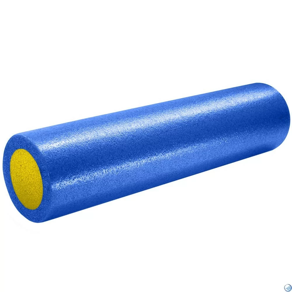 Фото Ролик для йоги 60х15см полнотелый B31512-1 сине/желтый 10018170 со склада магазина СпортСЕ