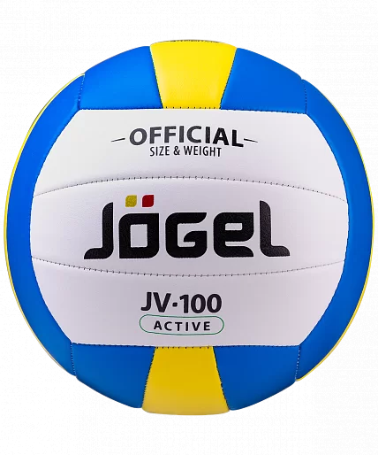 Фото Мяч волейбольный Jögel JV-100 синий/желтый (BC21) УТ-00019883 со склада магазина СпортСЕ