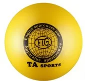 Фото Мяч для художественной гимнастики 15 см 400 г желтый I-1 со склада магазина СпортСЕ