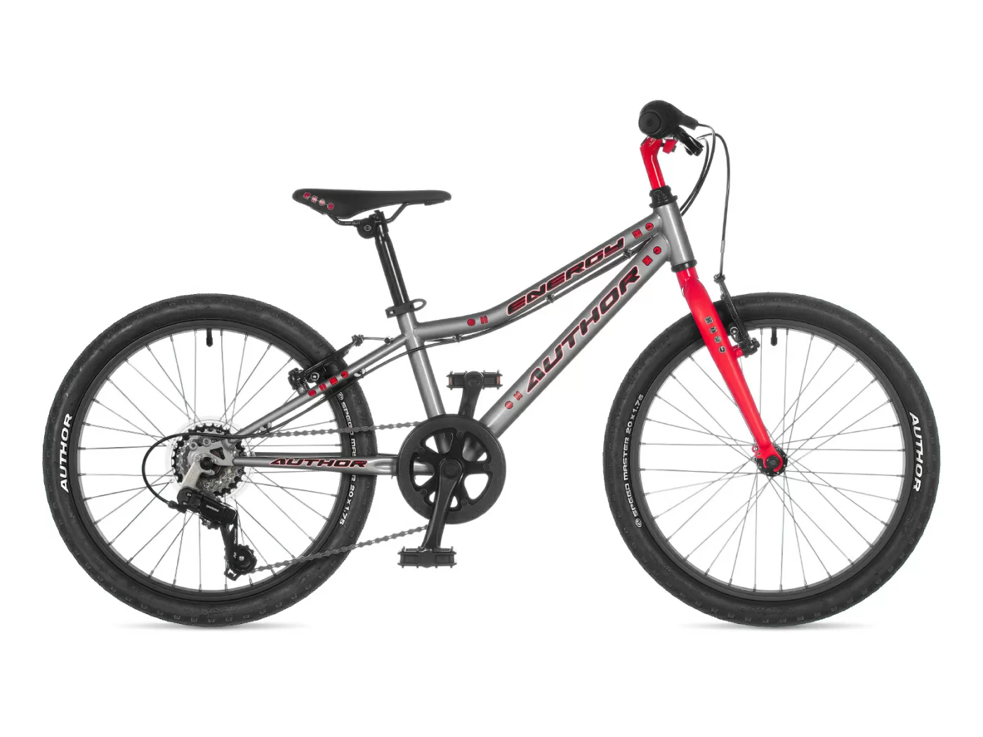 Фото Велосипед детский AUTHOR Energy SX 2023 Серебряно-красный со склада магазина СпортСЕ