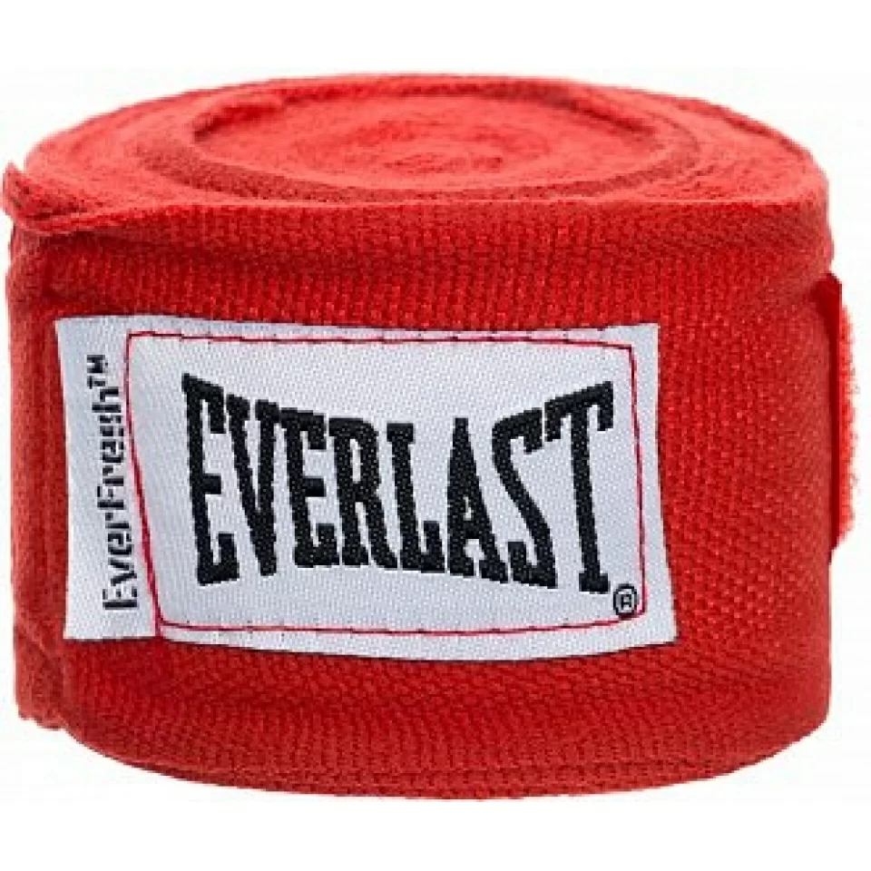 Фото Бинт боксерский 2.5 м Everlast Elastic красный 4463 со склада магазина СпортСЕ