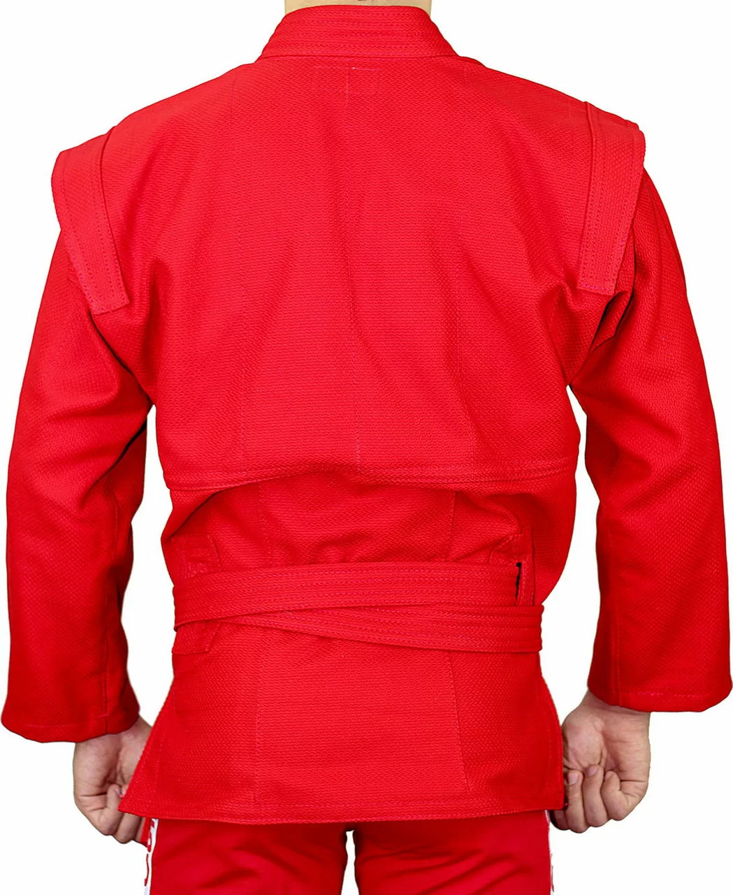Фото Куртка для самбо Крепыш Атака красная К.30.КР-56.00 со склада магазина СпортСЕ
