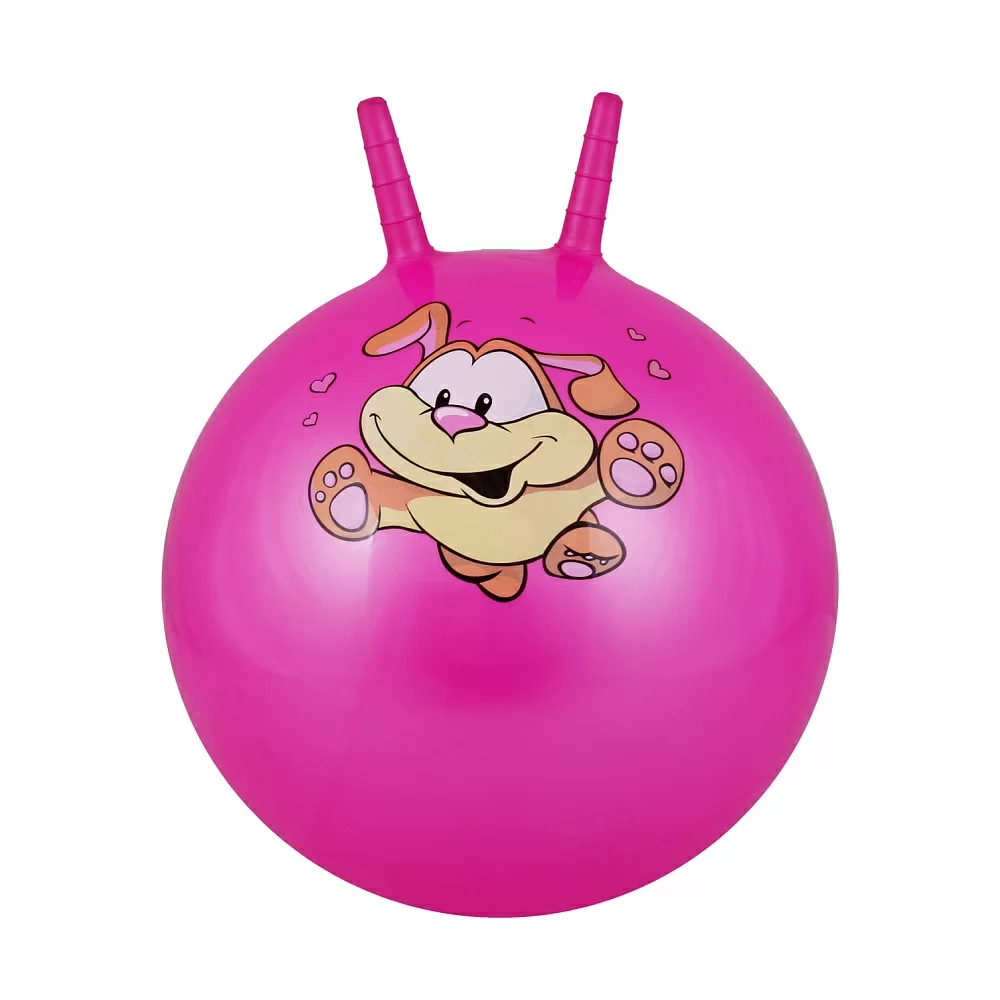 Фото Мяч-попрыгун 38 см (15") Body Form с 2 ручками pink BF-CHB02 со склада магазина СпортСЕ