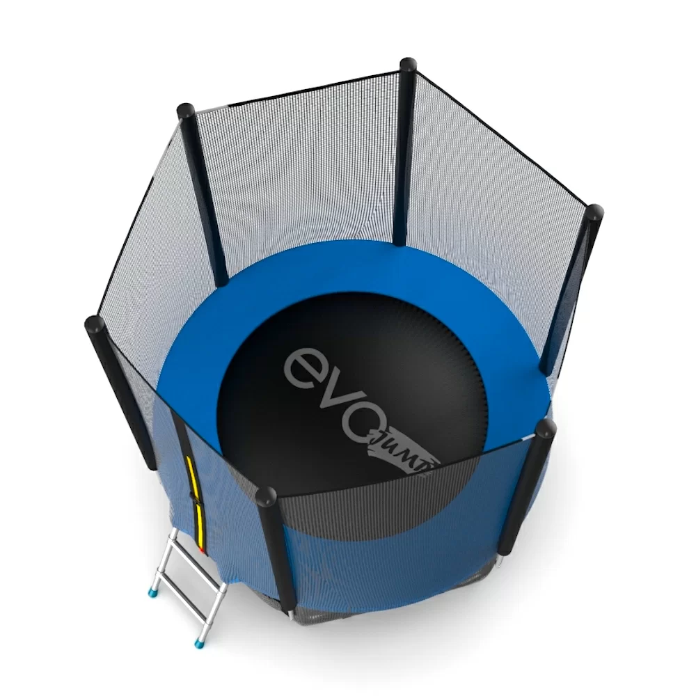  EVO JUMP External 6ft (Blue) Батут с внешней сеткой и лестницей, диаметр 6ft (синий) по низким ценам в Томске и Северске