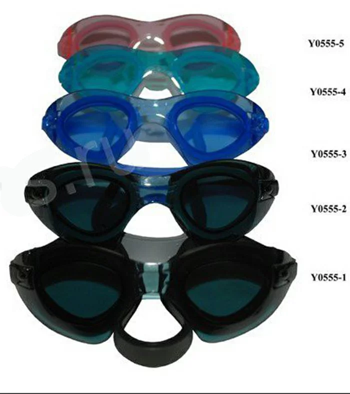 Фото Очки-маска для плавания Whale Y0555-3 оправа голубая стекло голубое Y0555-3 со склада магазина СпортСЕ