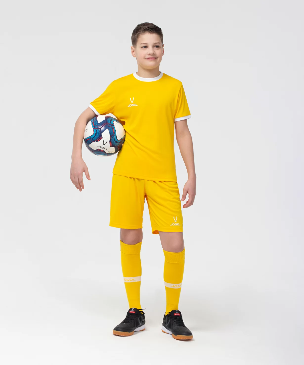 Фото Футболка футбольная CAMP Origin, желтый/белый, детский со склада магазина СпортСЕ