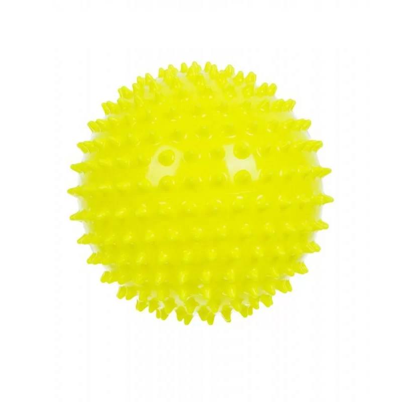 Фото Мяч массажный ёжик 8.5 см желтый со склада магазина СпортСЕ