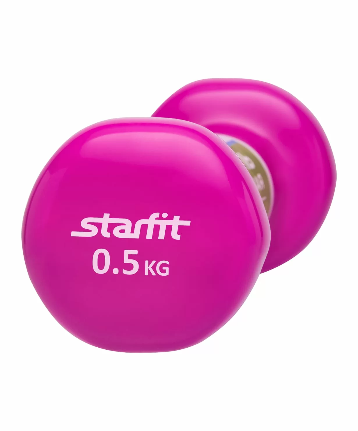 Фото Гантель виниловая 0.5 кг StarFit DB-101 розовая 7040 со склада магазина СпортСЕ