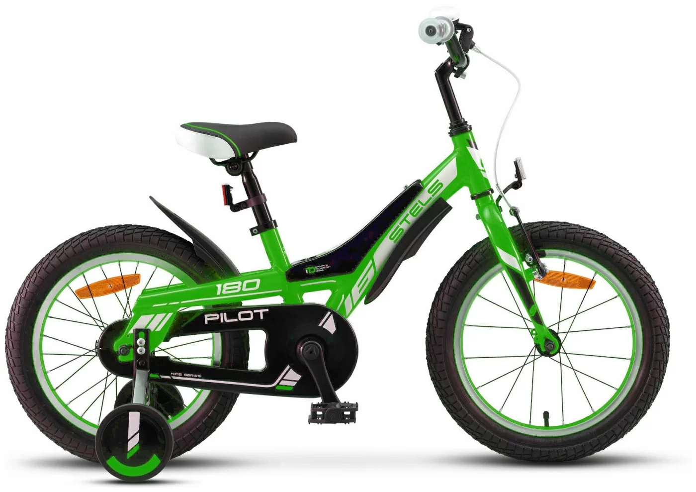 Фото Велосипед Stels Pilot-180 16" (2020) зеленый V010 со склада магазина СпортСЕ