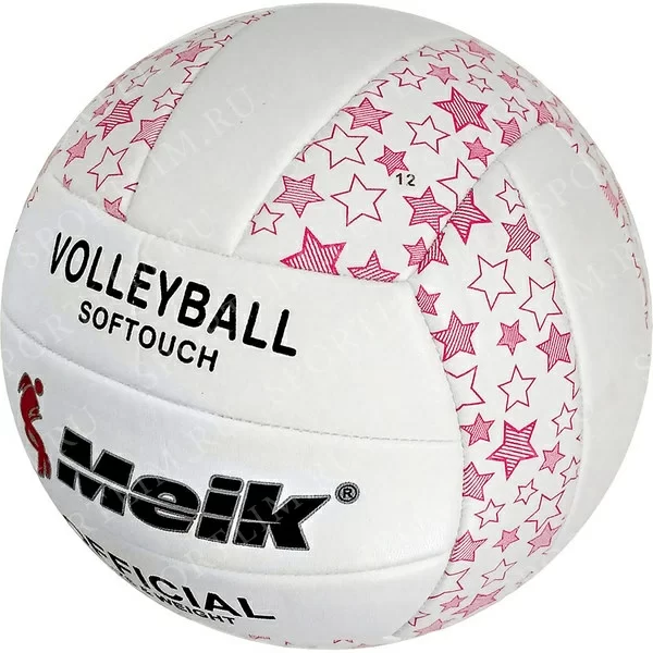 Фото Мяч волейбольный Meik-2898 R18039-1 PU розовый 10015841 со склада магазина СпортСЕ