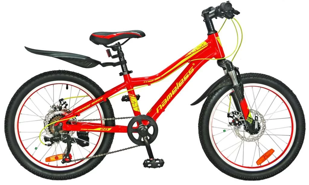 Фото Велосипед 20" Nameless J2200D, красный желтый, 11" со склада магазина СпортСЕ