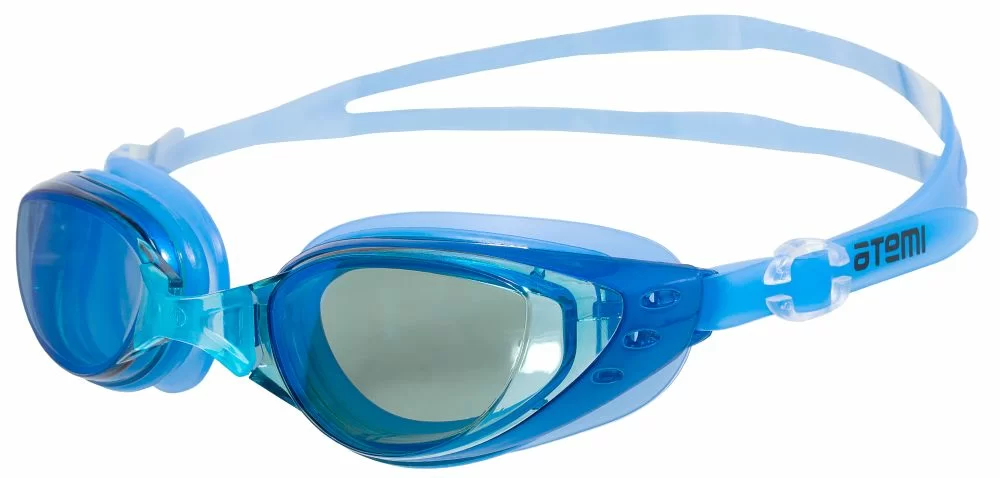 Фото Очки для плавания Atemi B1001M зеркальные силикон син со склада магазина СпортСЕ