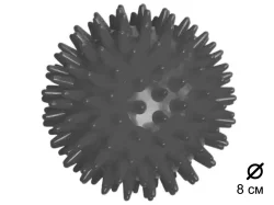 Мяч массажный 8 см A-J8 серый 40159