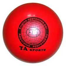 Фото Мяч для художественной гимнастики 15 см 400 г красный I-1 со склада магазина СпортСЕ