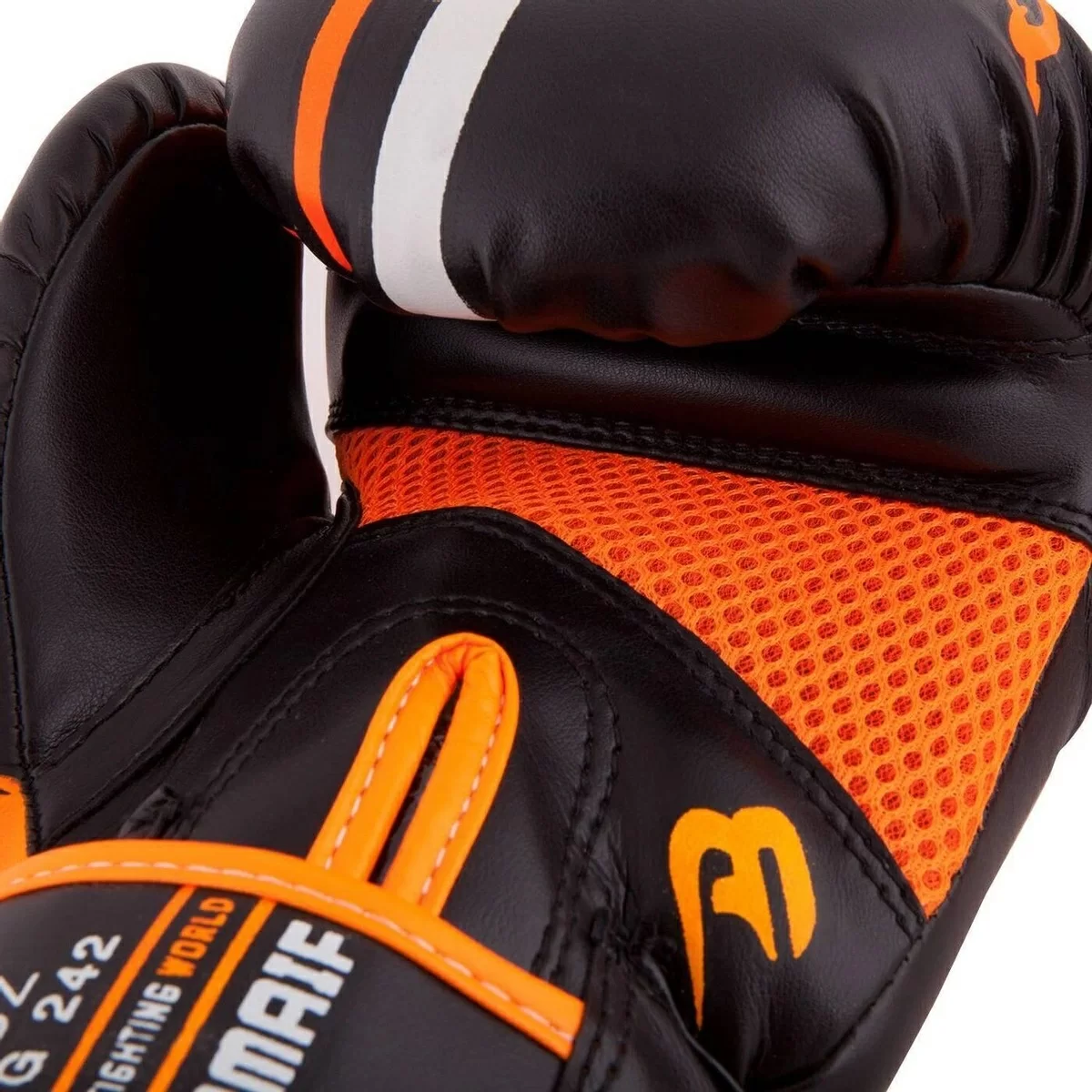 Фото Перчатки боксерские Roomaif RBG-242 Dyex оранжевые со склада магазина СпортСЕ