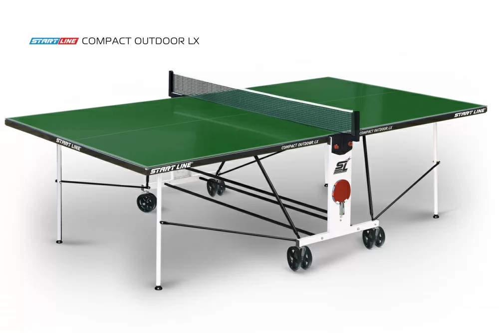  Стол теннисный Compact-2 LX Всепогодный Зелёный по низким ценам в Томске и Северске