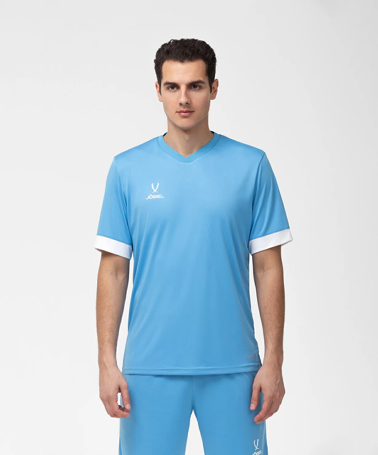 Фото Футболка игровая DIVISION PerFormDRY Union Jersey, голубой/белый/белый со склада магазина СпортСЕ