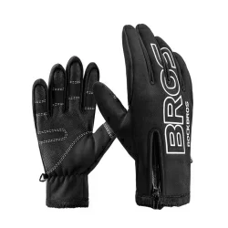 Перчатки Rockbros Guider длинные пальцы, флисовые черные RB_S091-4BK