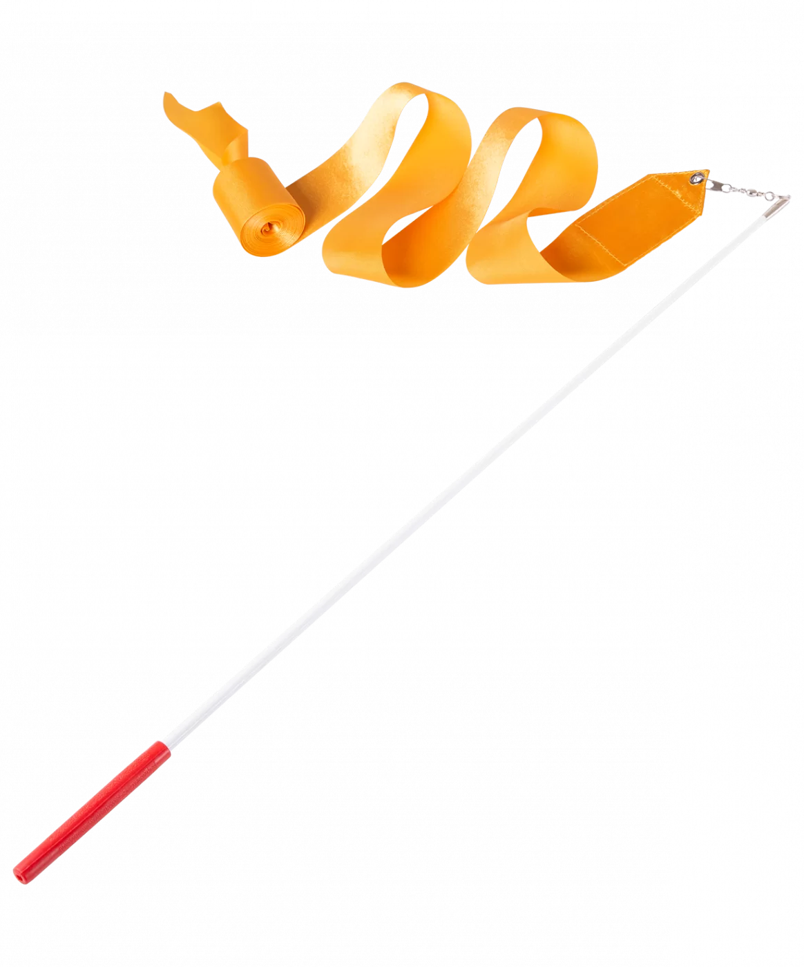 Фото Лента для художественной гимнастики с палочкой 6 м Amely AGR-301 56 см оранжевый УТ-00019110 со склада магазина СпортСЕ