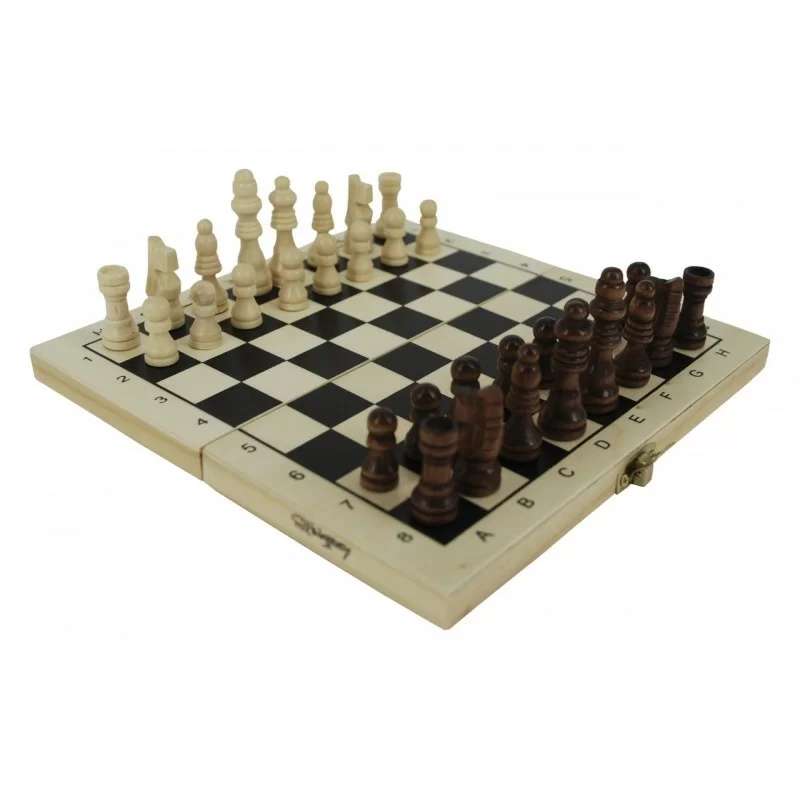 Фото Шахматы деревянные с доской 8150S размер доски 20 х 10 х 2,8см 8150S со склада магазина СпортСЕ