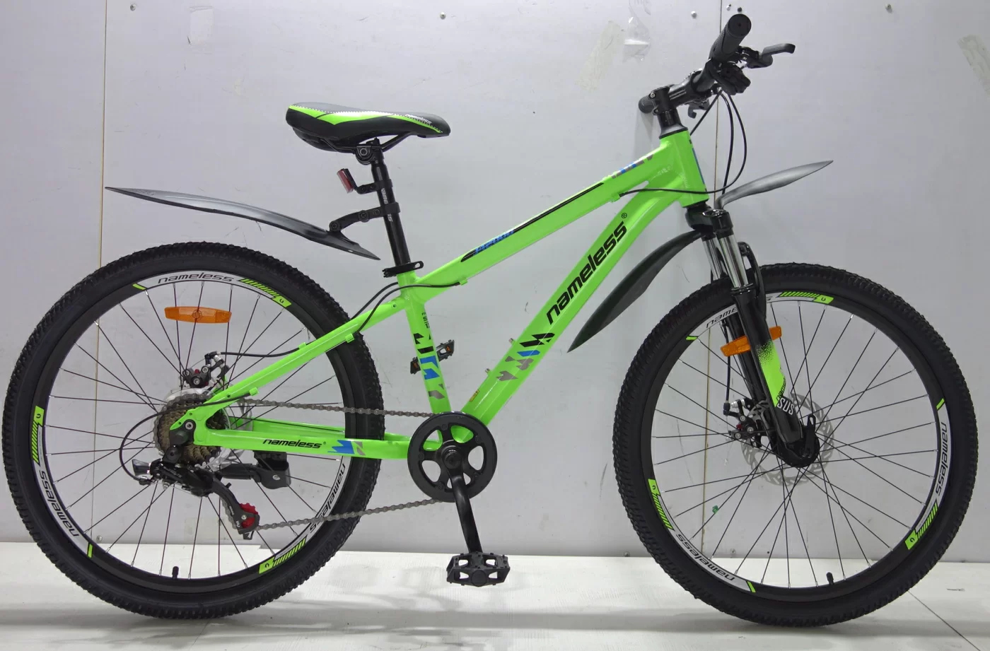Фото Велосипед 24" Nameless J4200D, салатовый неон, 12,5"  (2024) со склада магазина СпортСЕ