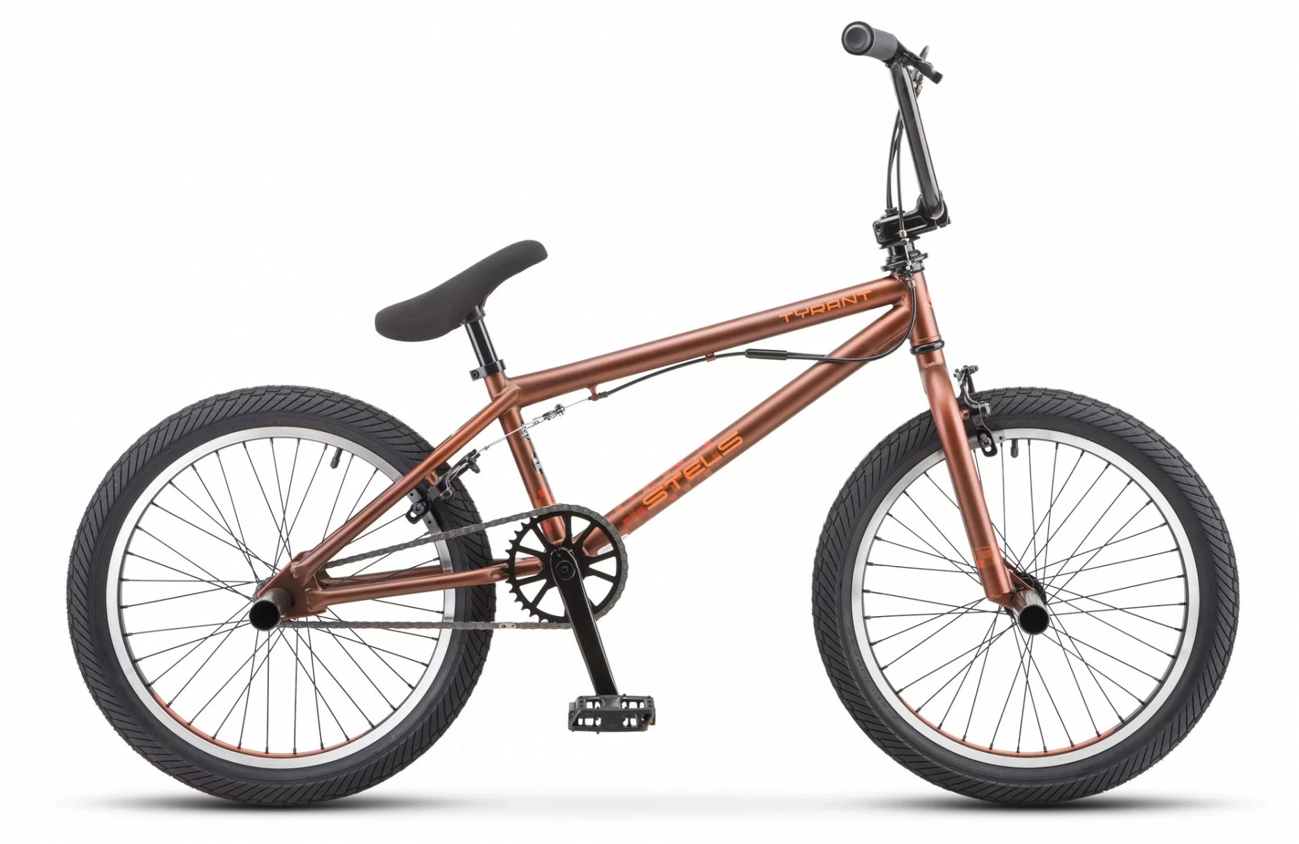 Фото Велосипед Stels Tyrant 20" (2020) коричневый V010 со склада магазина СпортСЕ
