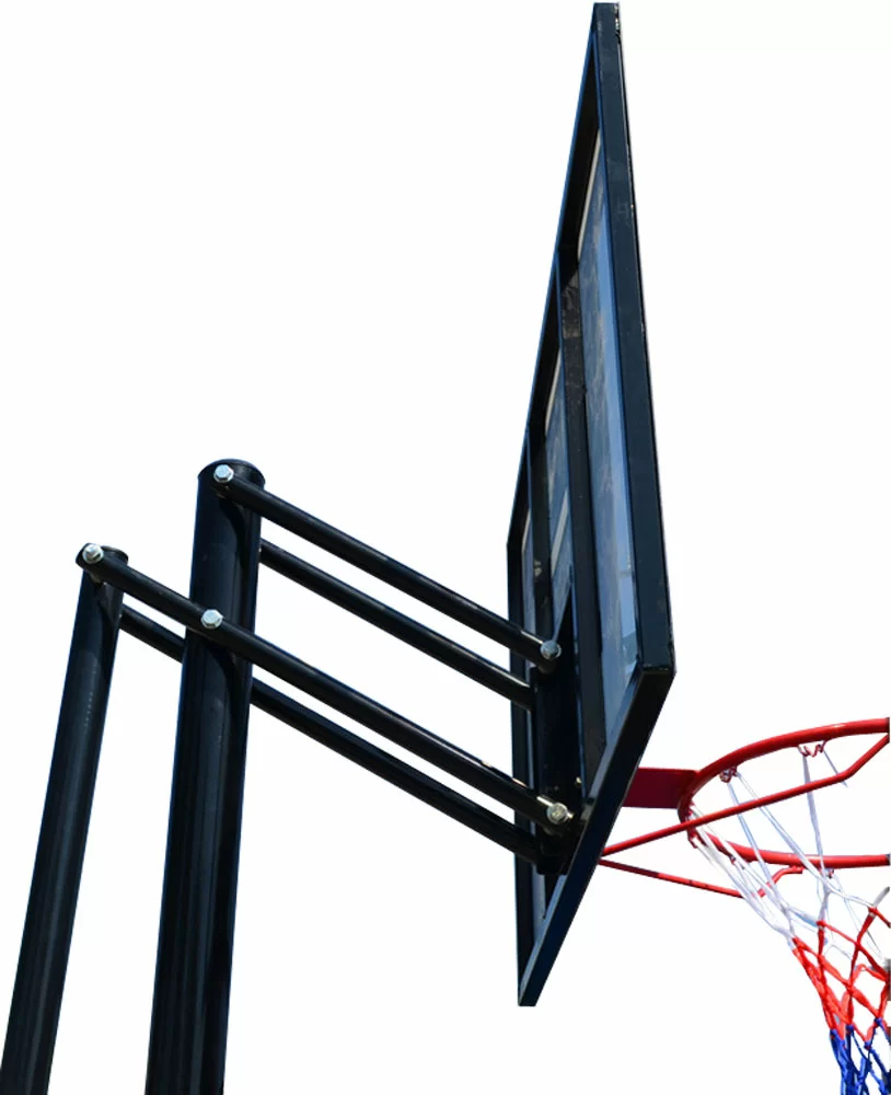 Фото Баскетбольная мобильная стойка DFC STAND52P 132x80cm поликарбонат раздижн. рег-ка (два короба) со склада магазина СпортСЕ