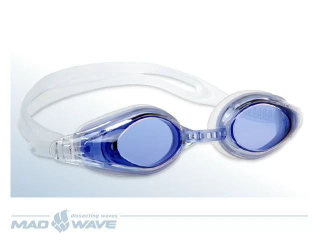 Фото Очки для плавания Mad Wave Competition Automatic blue M0430 01 0 03W со склада магазина СпортСЕ