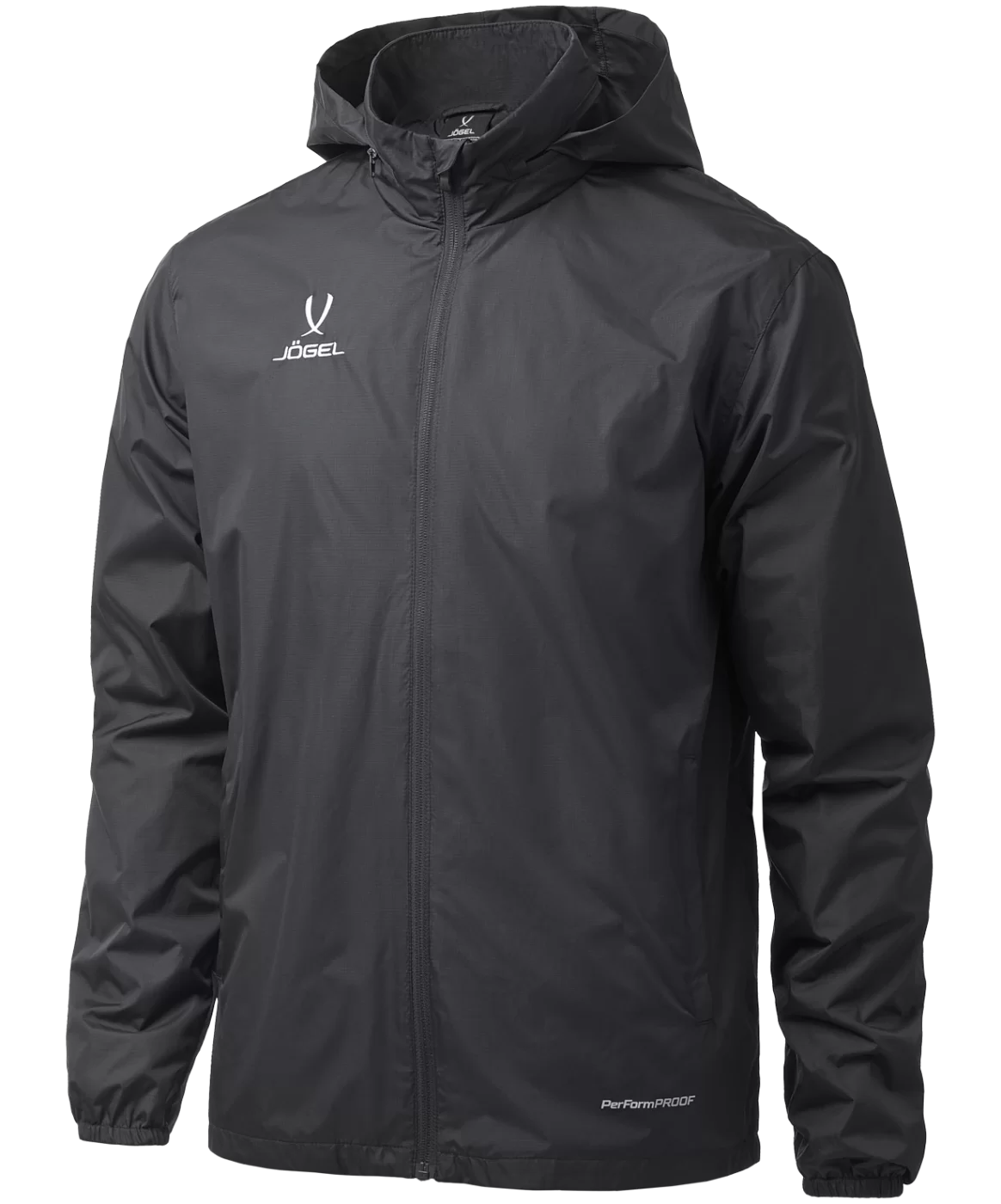 Фото Куртка ветрозащитная DIVISION PerFormPROOF Shower Jacket, черный, детский со склада магазина СпортСЕ