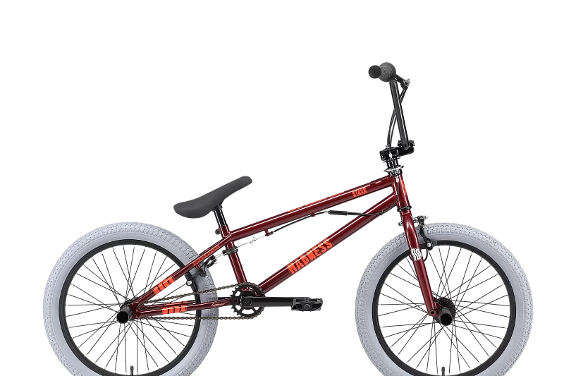 Фото Велосипед Stark Madness BMX 3 (2025) бордовый/оранжевый/серый со склада магазина СпортСЕ