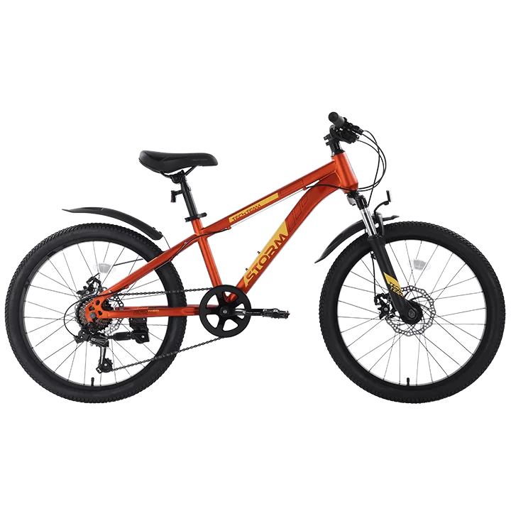 Фото Велосипед TechTeam Storm 22" (2024) оранжевый со склада магазина СпортСЕ