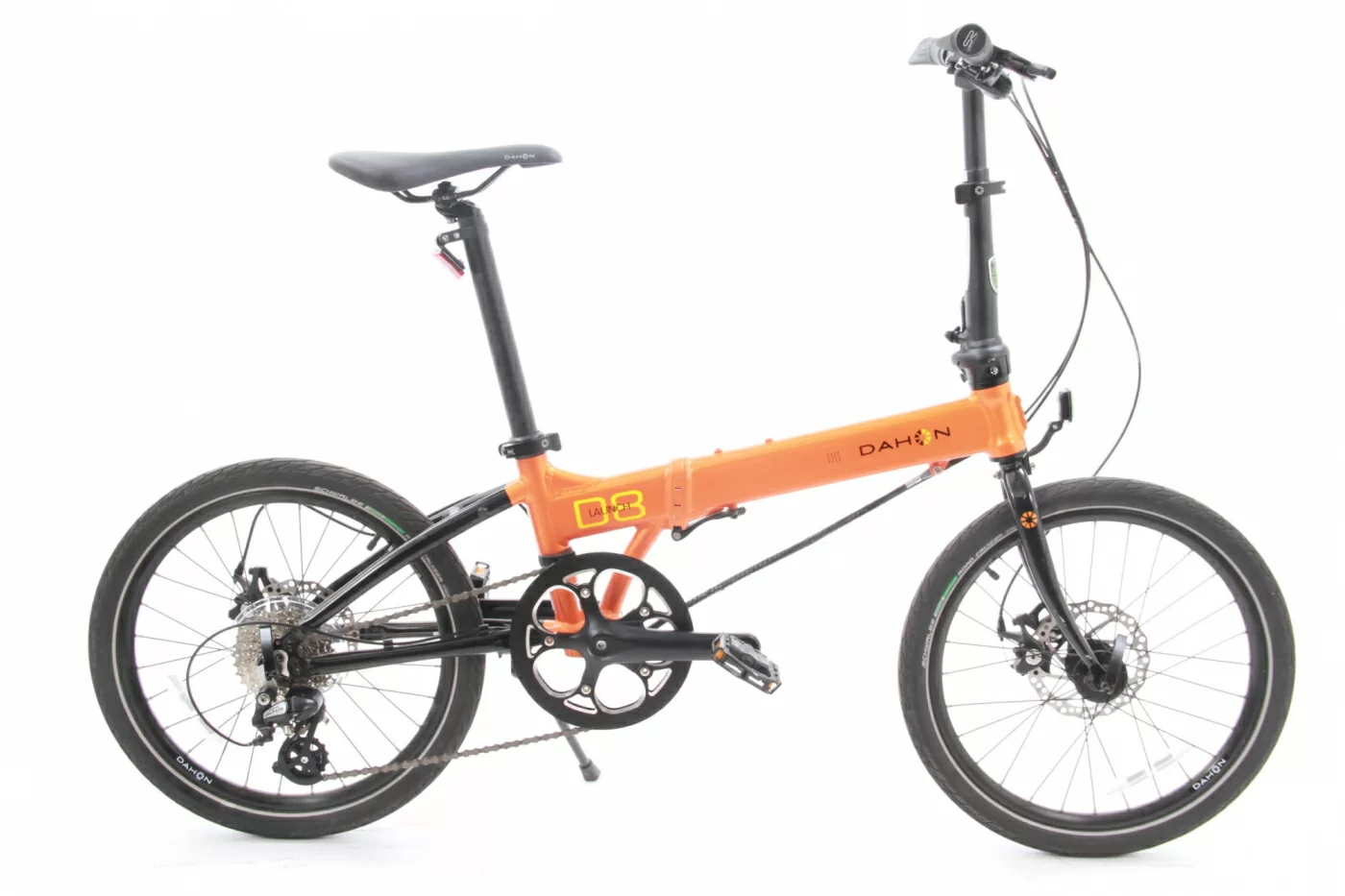 Фото Велосипед Dahon Launch D8 YS7871 (Orange), складной, колеса 20" со склада магазина СпортСЕ