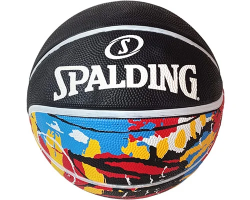  Мяч баскетбольный E43144 Spalding №7 резина черный по низким ценам в Томске и Северске
