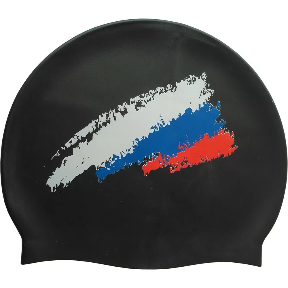 Фото Шапочка для плавания CPT-007C-1 Sr черная с принтом РФ флаг CPT-007C-1 со склада магазина СпортСЕ