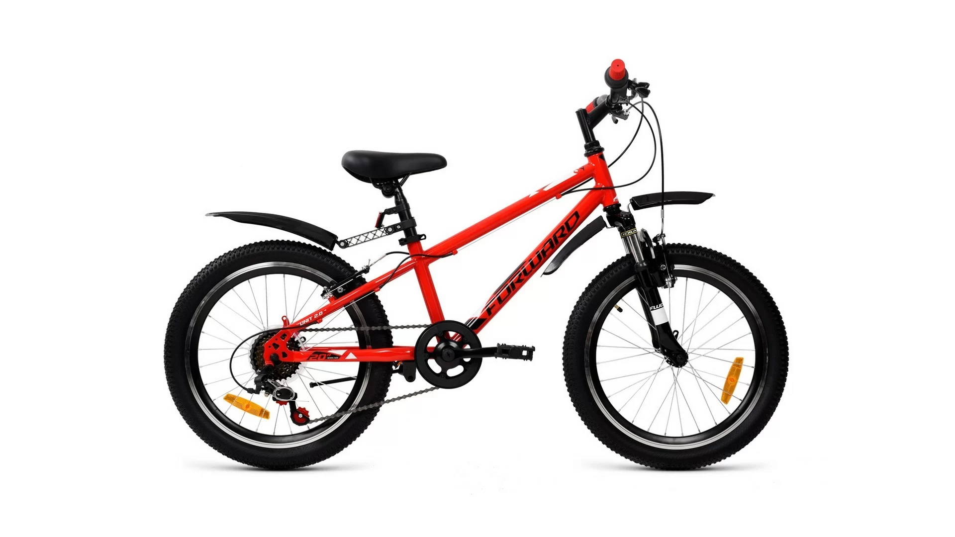 Фото Велосипед Forward Unit 20 2.0 (2020) красный/черный RBKW01N06004 со склада магазина СпортСЕ