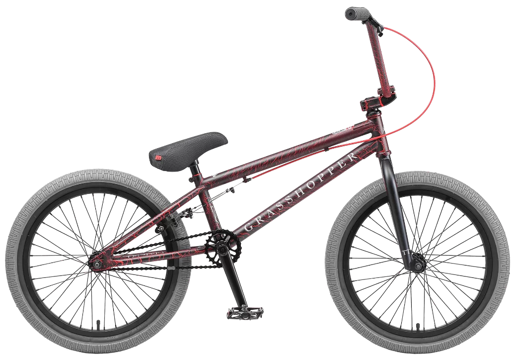Фото Велосипед BMX TechTeam Grasshoper 20" (2022) красно-серый со склада магазина СпортСЕ