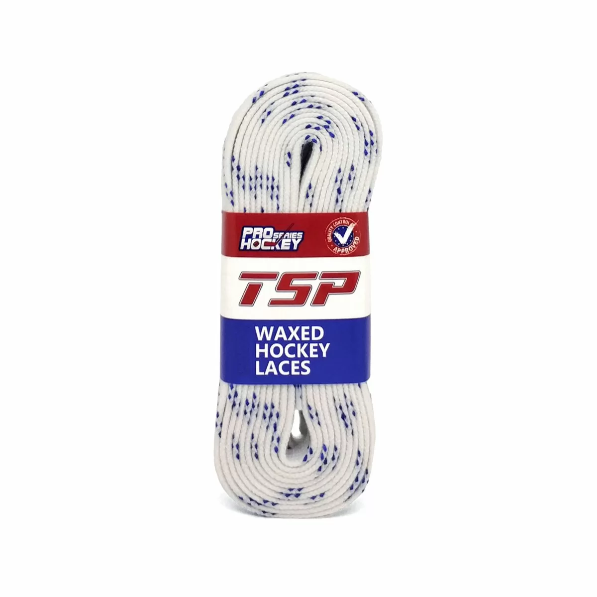 Фото Шнурки хоккейные 244см с пропиткой TSP Hockey Laces Waxed white 2151 со склада магазина СпортСЕ