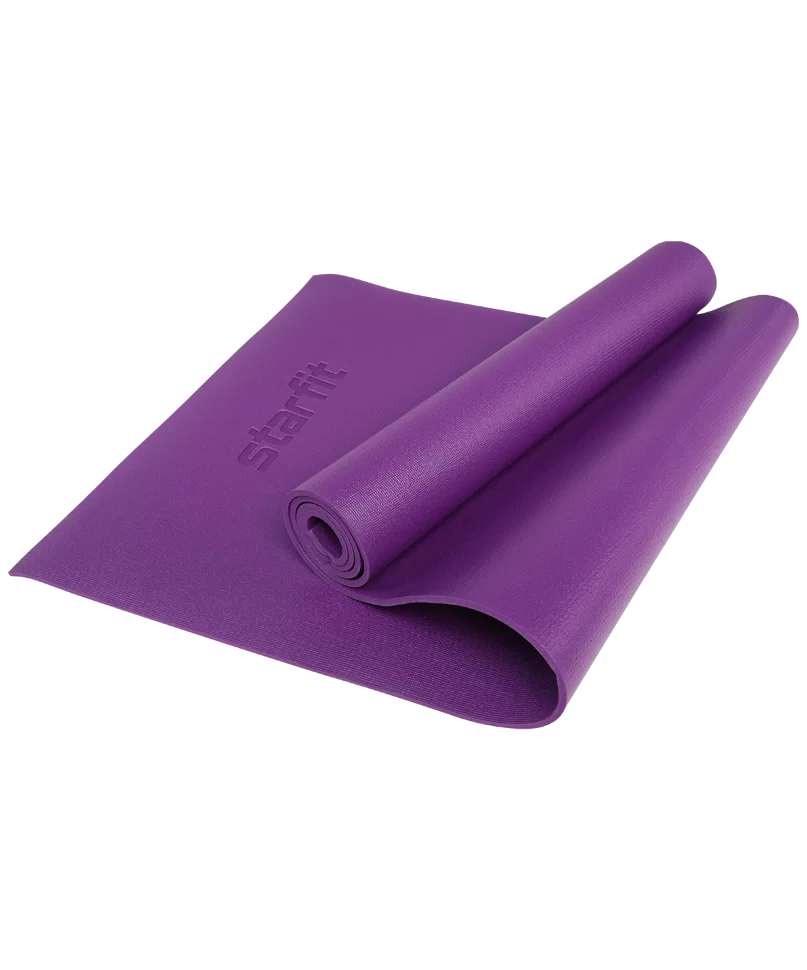 Фото Коврик для йоги StarFit FM-103 PVC HD 173x61x0,6 см фиолетовый УТ-00016639 со склада магазина СпортСЕ