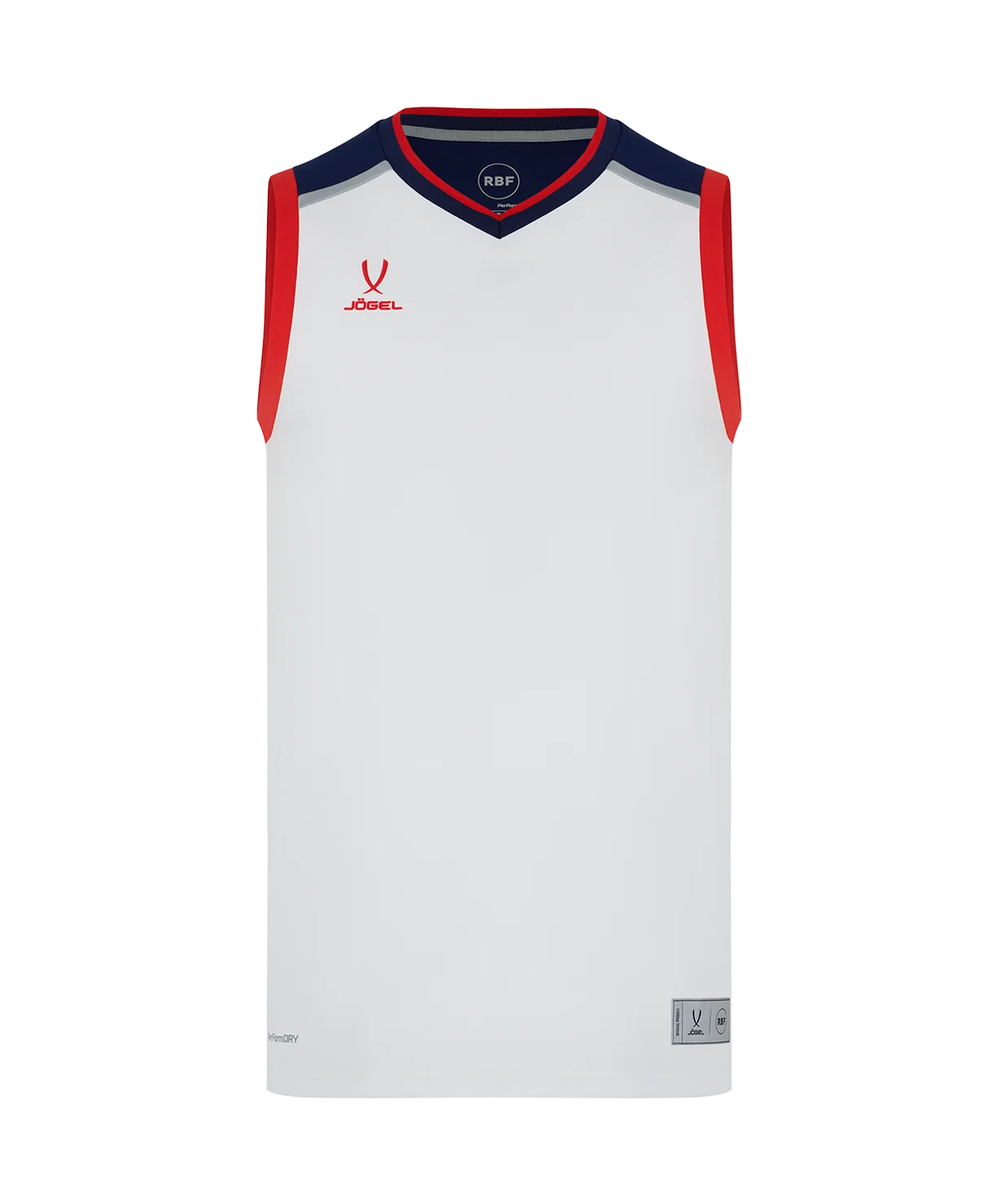  Майка баскетбольная JOGEL DIVISION PerFormDRY RBF Jersey, белый по низким ценам в Томске и Северске