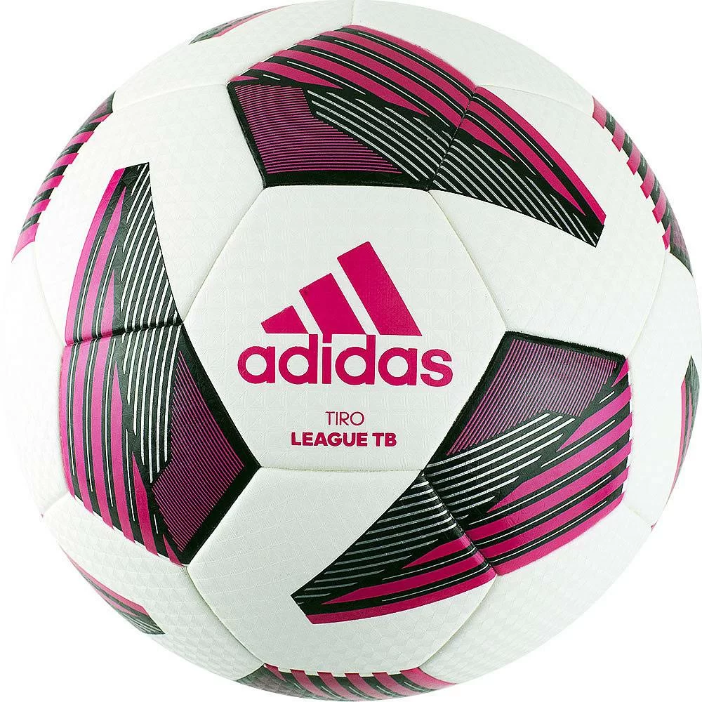 Фото Мяч футбольный Adidas Tiro Lge Tb р.5 32 пан. ТПУ термосшивка бело-красно-черный FS0375 со склада магазина СпортСЕ