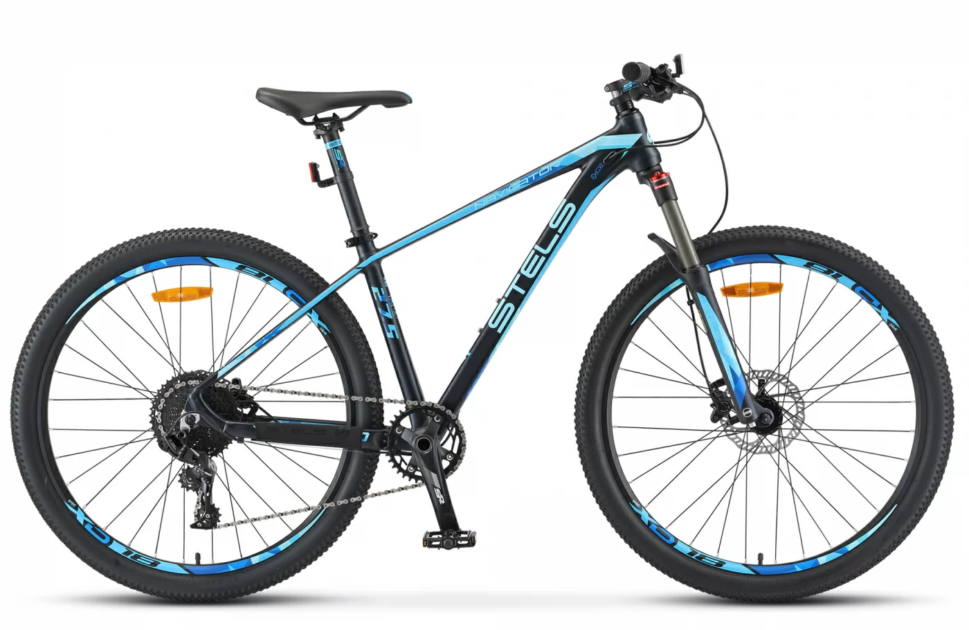 Фото Велосипед Stels Navigator-770 D 27.5" (2021) темно-синий V010 со склада магазина СпортСЕ