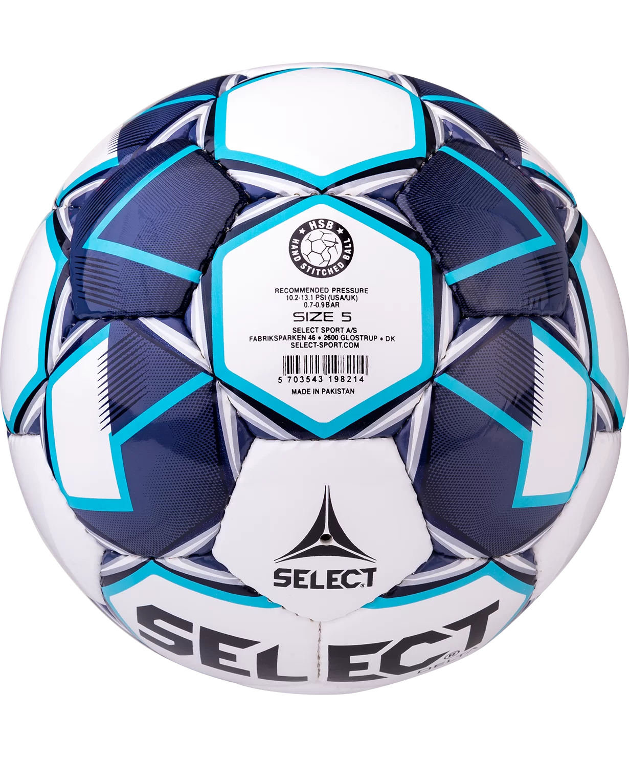 Фото Мяч футбольный Select Delta IMS №5 белый/темно-синий/голубой 815017 со склада магазина СпортСЕ